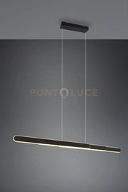 HELIOS SOSPENSIONE LED 48W 5800lm, 2700 - 6500K NERO REGOLABILE IN ALTEZZA E LARGHEZZA A BI-EMISSIONE CON REGOLAZIONE TEMPERATURA DI COLORE DEL LED TOUCH L. 130CM