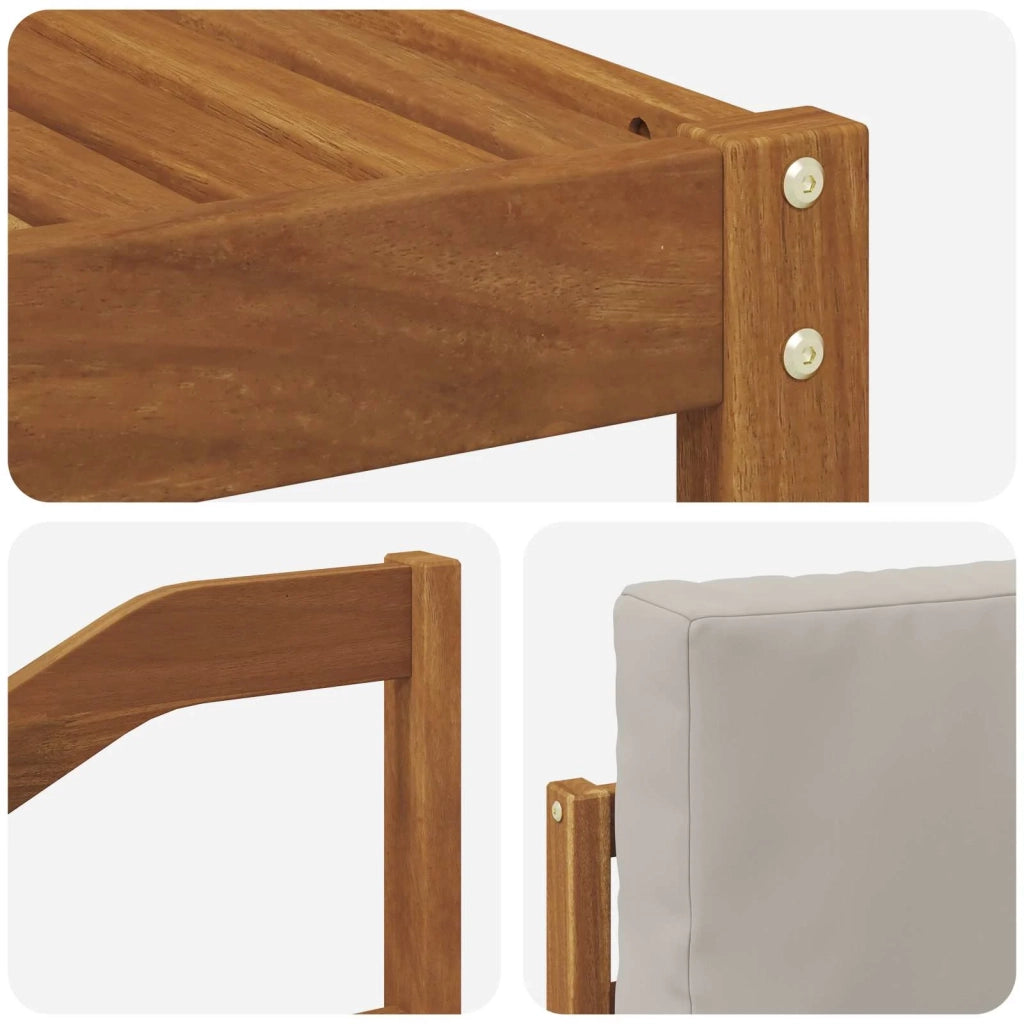 Set di divani da esterno 8 pcs Grigio Naturale e Chiaro 3366759