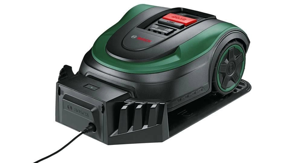 Bosch 06008B0302 Indego S+ 500 Robot rasaerba fino a 500 m² batteria 18 V autonomia 60 min motore brushless colore Verde e Nero