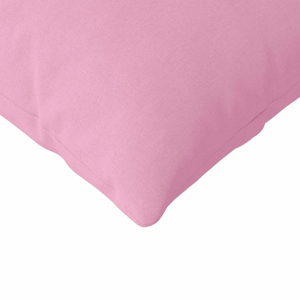 Cuscini da Divano 2 pz-Set di 2 Cuscini per Sofa Rosa 120 x 40 cm Tessuto