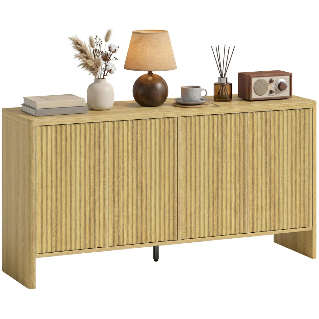 Credenza con 4 ante ¨C Minimal ¨C quercia 147x40x77