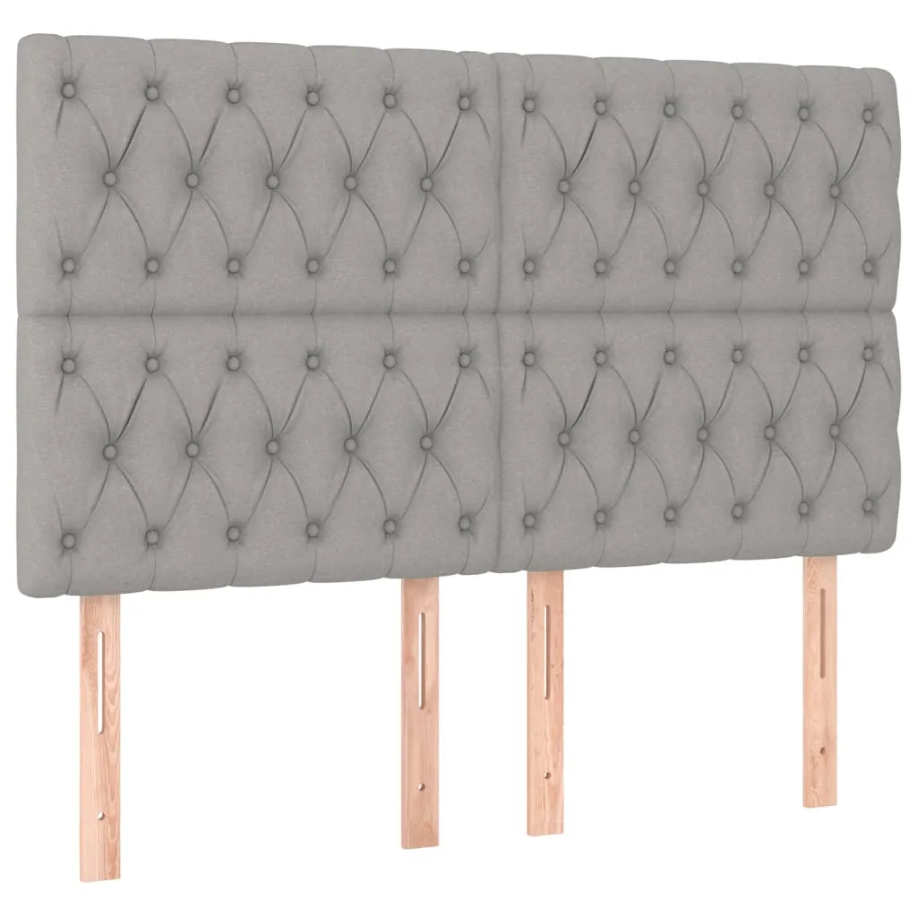 Letto matrimoniale | Letto per adulti | Giroletto senza Materasso Grigio Chiaro 160x200 cm Tessuto