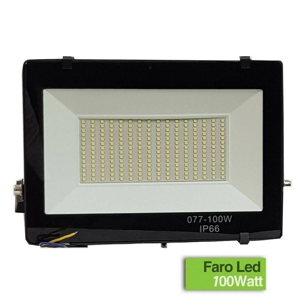 Trade Shop - Faro Per Esterno A Led 100w Alta Luminosita' Con 224 Led Luce Bianca Smd Ip66 -
