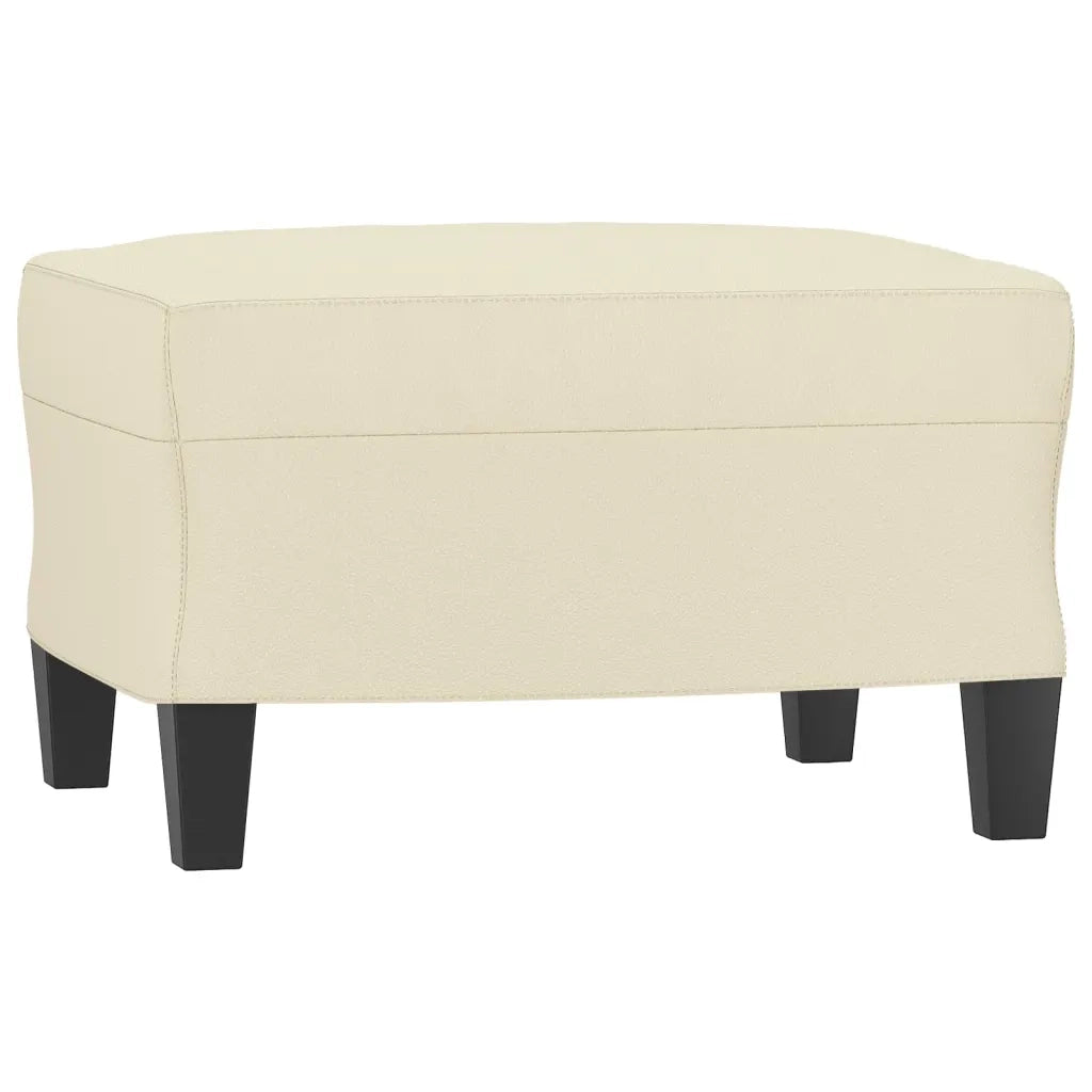 Set di Divani 3 pz con Cuscini crema in Similpelle 3201424