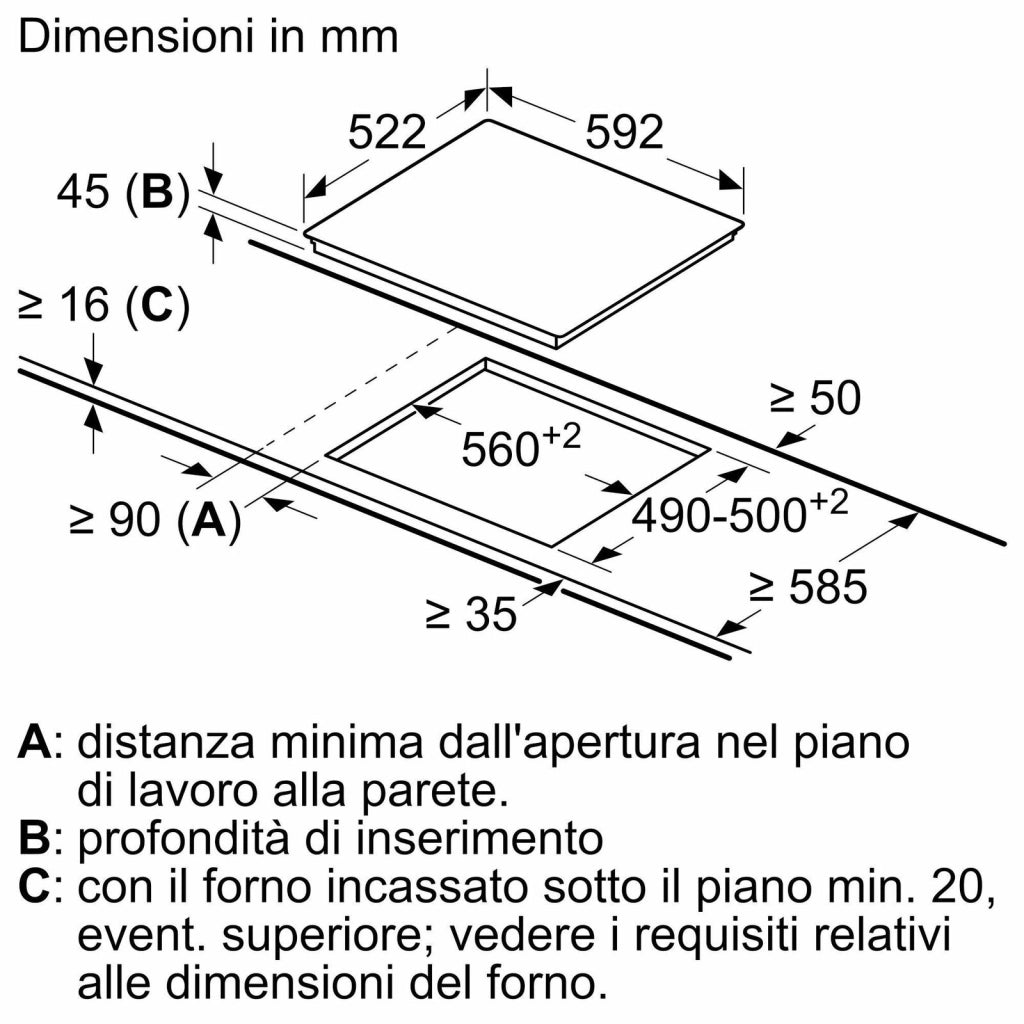 Bosch Serie 4 PKF611BB2E Piano cottura elettrico 60 cm Nero, senza profili