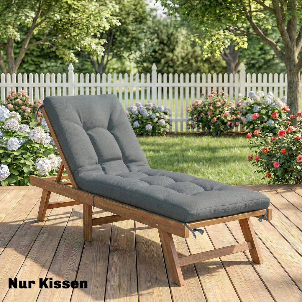 Cuscino per Pallet Amovibile ¨C Minimal ¨C Grigio Scuro 198x65x13cm