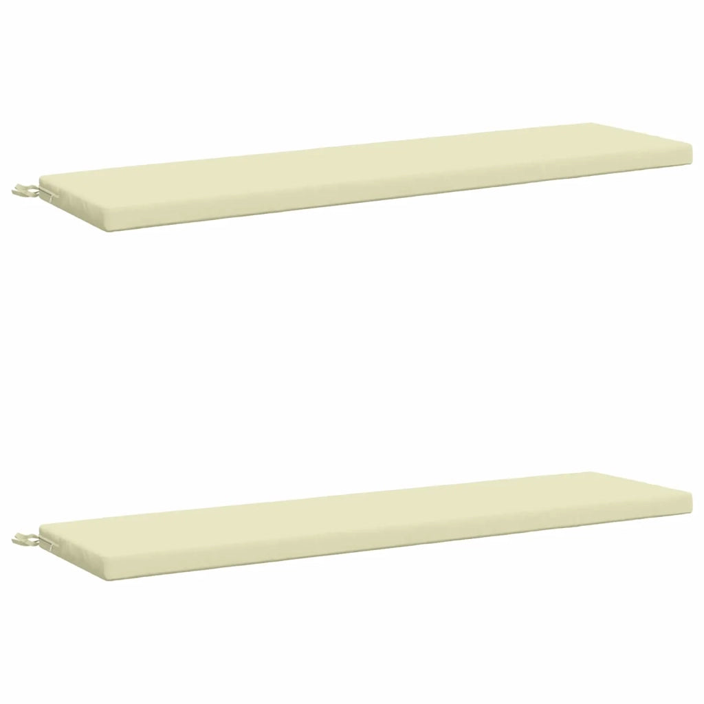 Cuscini per Panchina a 2 Pezzi SOEST 2 pz 100% Poliestere Crema 949057