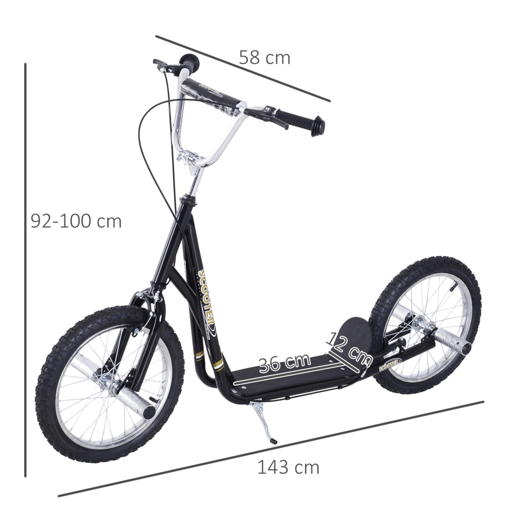 Trottinette Grandi Ruote Pneumatiche ¨C Minimal ¨C Acero Nero