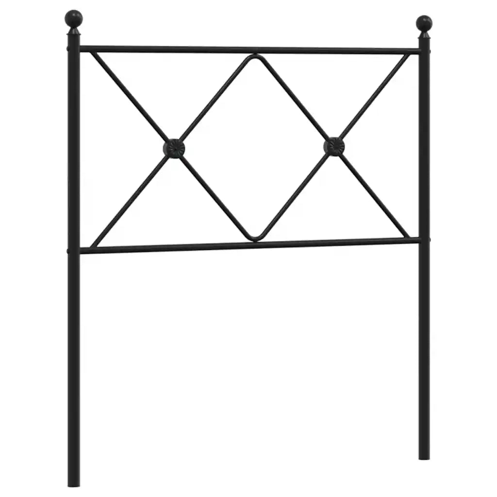 Testiera | Testata di Ricambio in Metallo Nero 75 cm