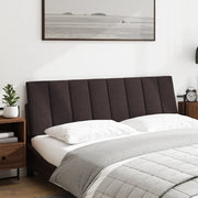 Cuscino Testiera Hanko Marrone Scuro 160 cm in Tessuto 4019173