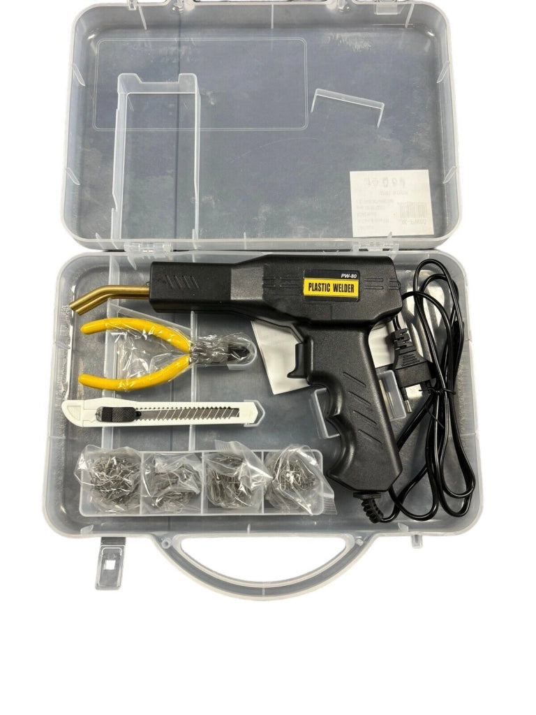 SALDATRICE PLASTICA CALDA PARAURTI 50W RIPARAZIONE AUTO CON GRAFFETTE