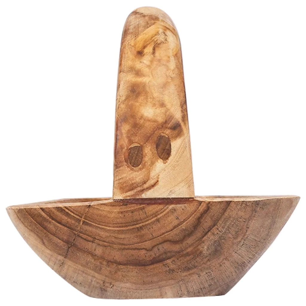 Fruit Bowl JEPARA Teak Brown 61 x 21 x 21 cm 42010343