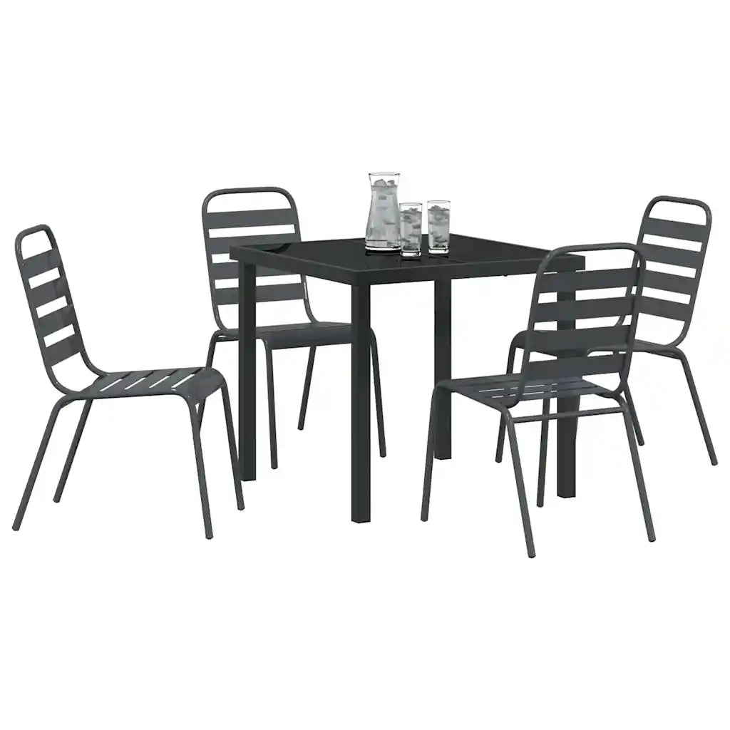 Set da Pranzo per Giardino 5 pcs Antracite 3379297