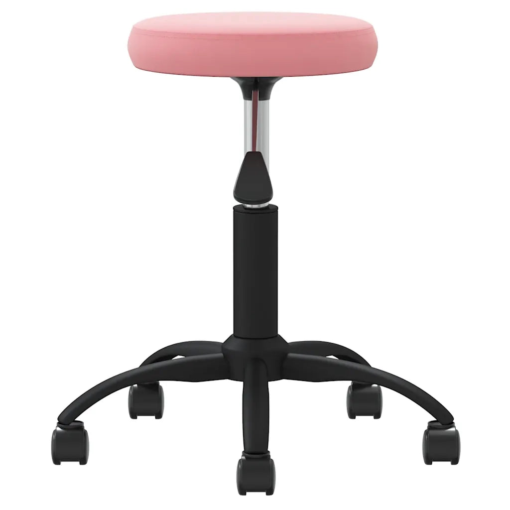 Sedia Girevole da Ufficio Rosa in Velluto 333179