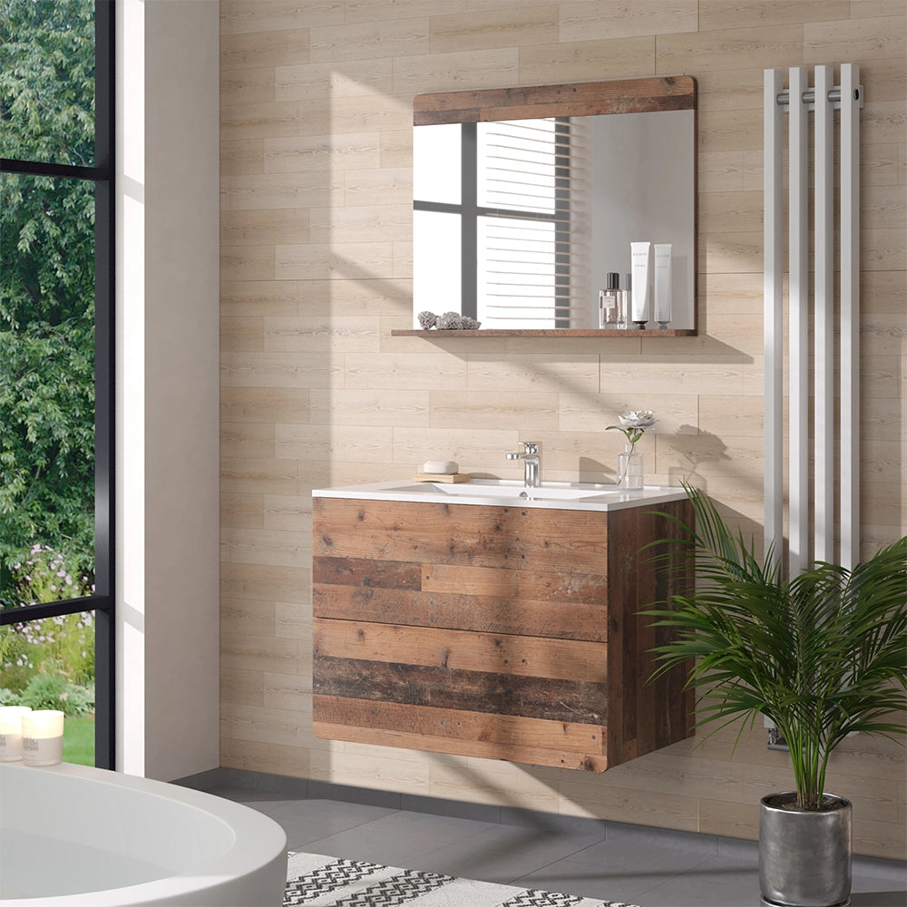 Vicco Set di mobili da bagno Oldstyle 2 pezzi