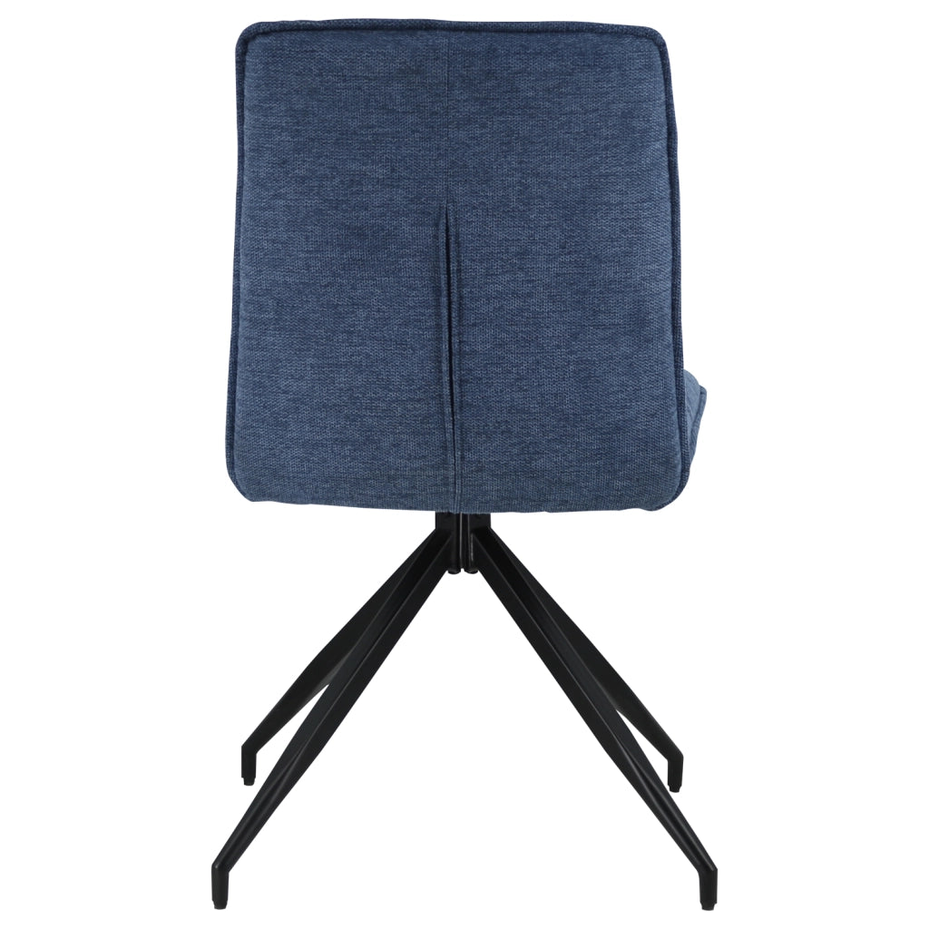 Set di 2 sedie AREN in tessuto blu