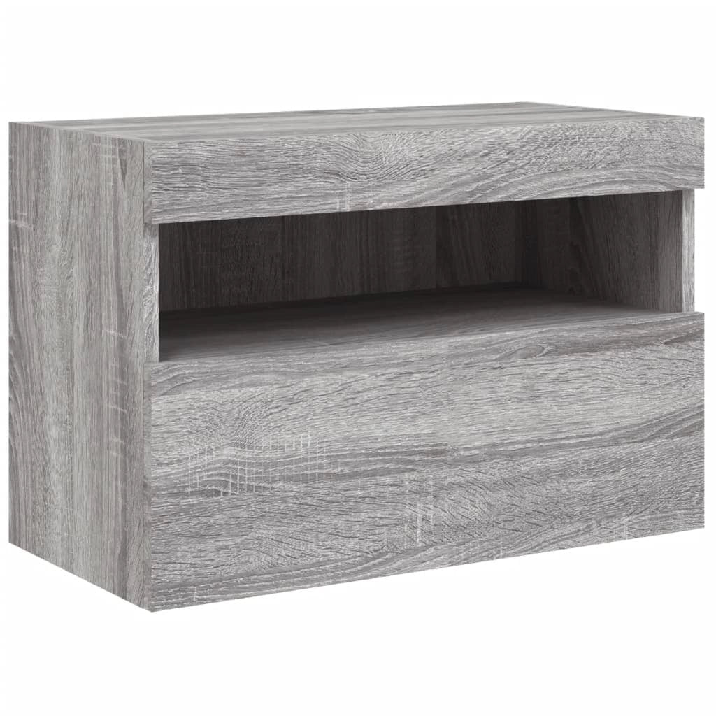 Set di mobili credenza credenza TV soggiorno camera da letto parete soggiorno x 7 pezzi e luci LED sonoma grigio 02_0025367