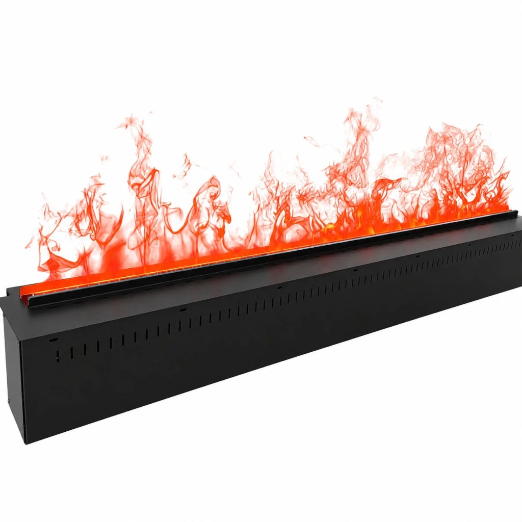 Camino Elettrico da Incasso Divina Fire VAPOR125 - Effetto Fiamma 3D a Vapore Acqueo, 7 Colori LED, Controllo APP e Telecomando, 125 cm - Divina Fire