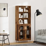 Credenza 2 pcs Legno vecchio Legno multistrato