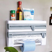 Organizzatore per carta igienica con 3 livelli - Ospedalizzatore per carta da cucina - Pellicola trasparente - Materiale ABS - Progettazione ergonomico - Organizzazione efficiente