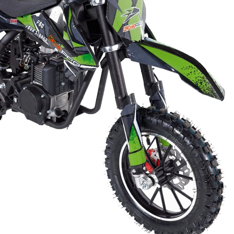 Mini Cross per Bambini KXD 705B ZMC Leopard 50cc 4T 10/10-Verde