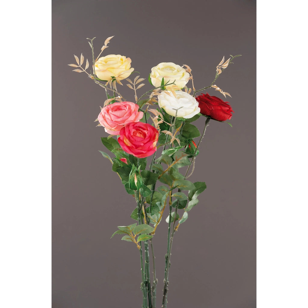 ROSA DECORATIVA 68CM IN 6 COLORI