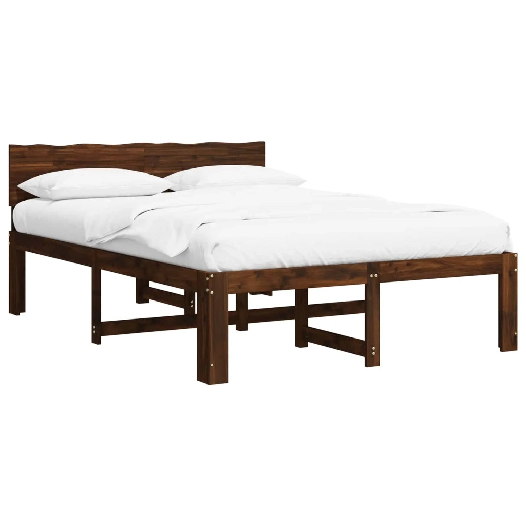 Letto matrimoniale con testiera ROSTOCK Marrone Scuro 903446