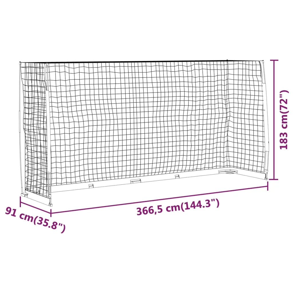 Porta da Calcio 366,5x91x183 cm in Acciaio CFW7451517