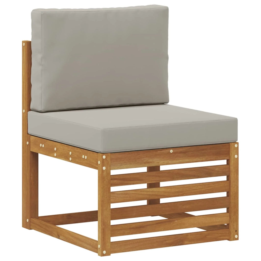 Set divano sezionale con cuscino 8 pcs Grigio Naturale e Chiaro 3375271