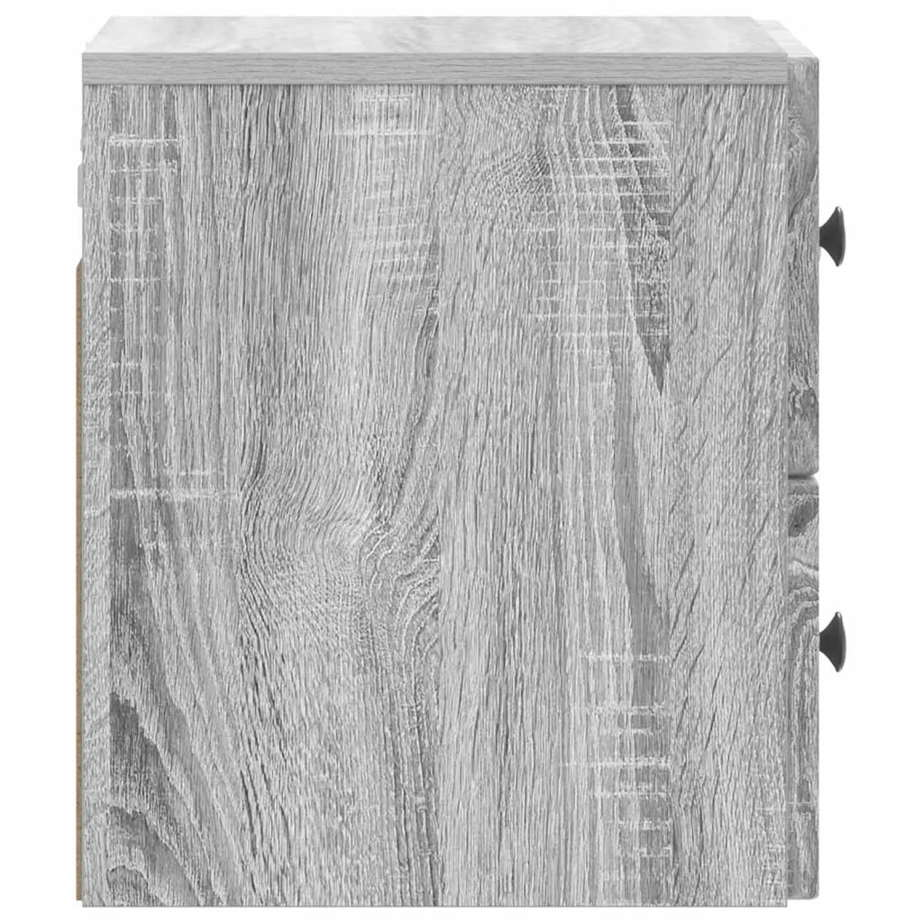 Mobiletto da notte a muro Grigio Sonoma 33 x 34,5 x 40 cm 897967