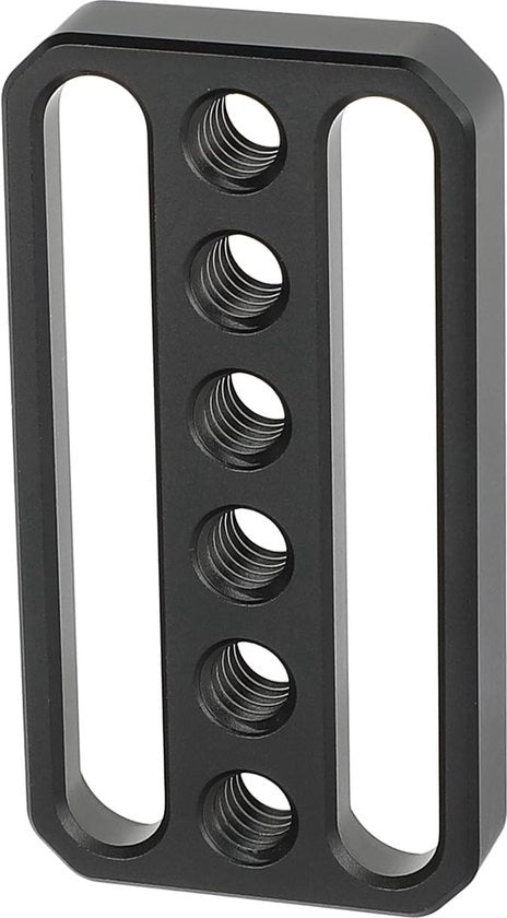 Piattaforma per Camera - Lavorazione in Lega di Alluminio - Fori con Serraggio a 1/4"-20 - Multifunzionale - Inclusa Chiave a Lupa e Viti - Piattaforma per Camera con Fori con Serraggio