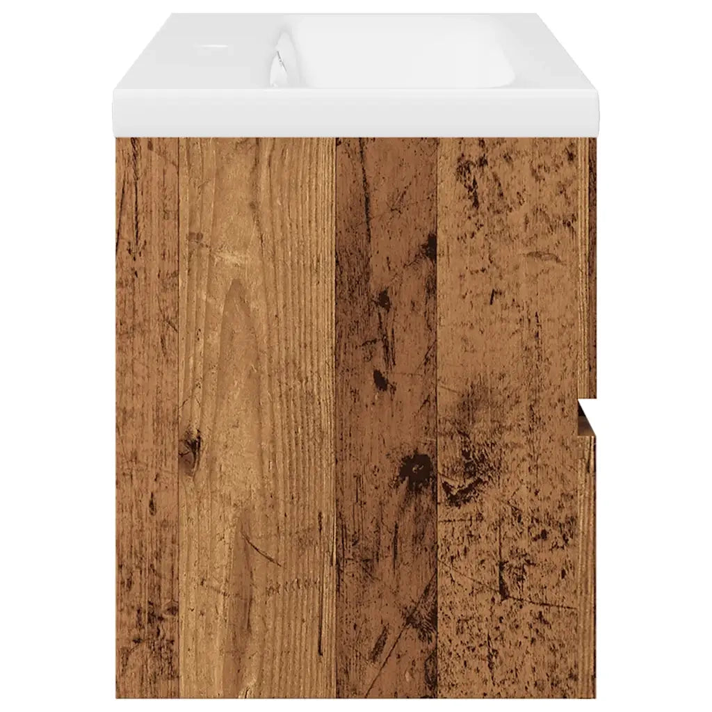 Mobile con Lavabo | Armadio Lavabo Integrato Legno Antico