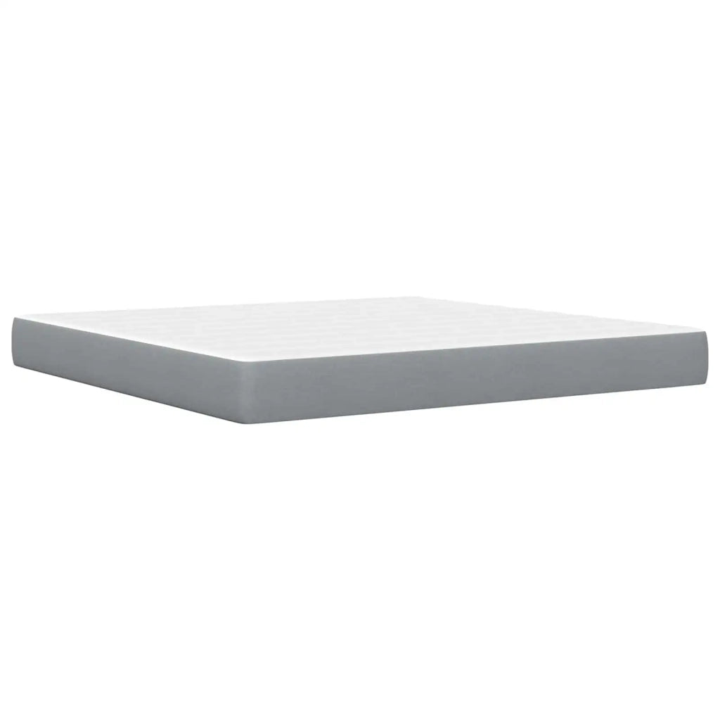Struttura letto con materasso Grigio chiaro 200 x 200 cm 3414754