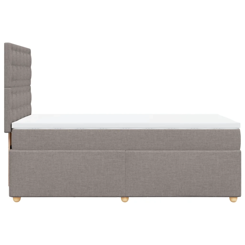 Giroletto a Molle con Materasso Tortora 100x200 cm in Tessuto 3293509