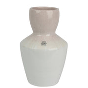 VASO WHITE D.19XH30CM COLLO ROSA IN TERRACOTTA