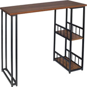 Bench con spazio di stoccaggio - robusto e stile - adatto per dentro e fuori - progetto robusto - nero/bosso scuro