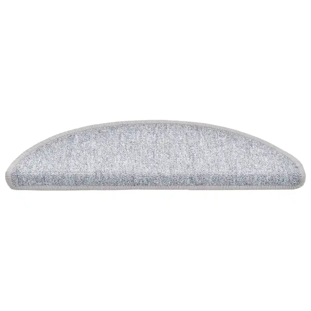 Tappetini per scale 30 pz | Gradini per Scale 56x17x3 cm Grigio chiaro Semicircolari