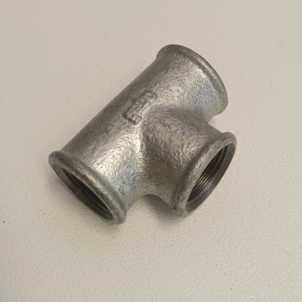 Raccordo fff da 1''+1/2tee t ghisa zincata malleabile raccordo di connessione a 3 vie