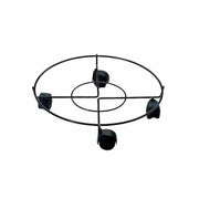 Portavaso Ruote Tondo Nero 40