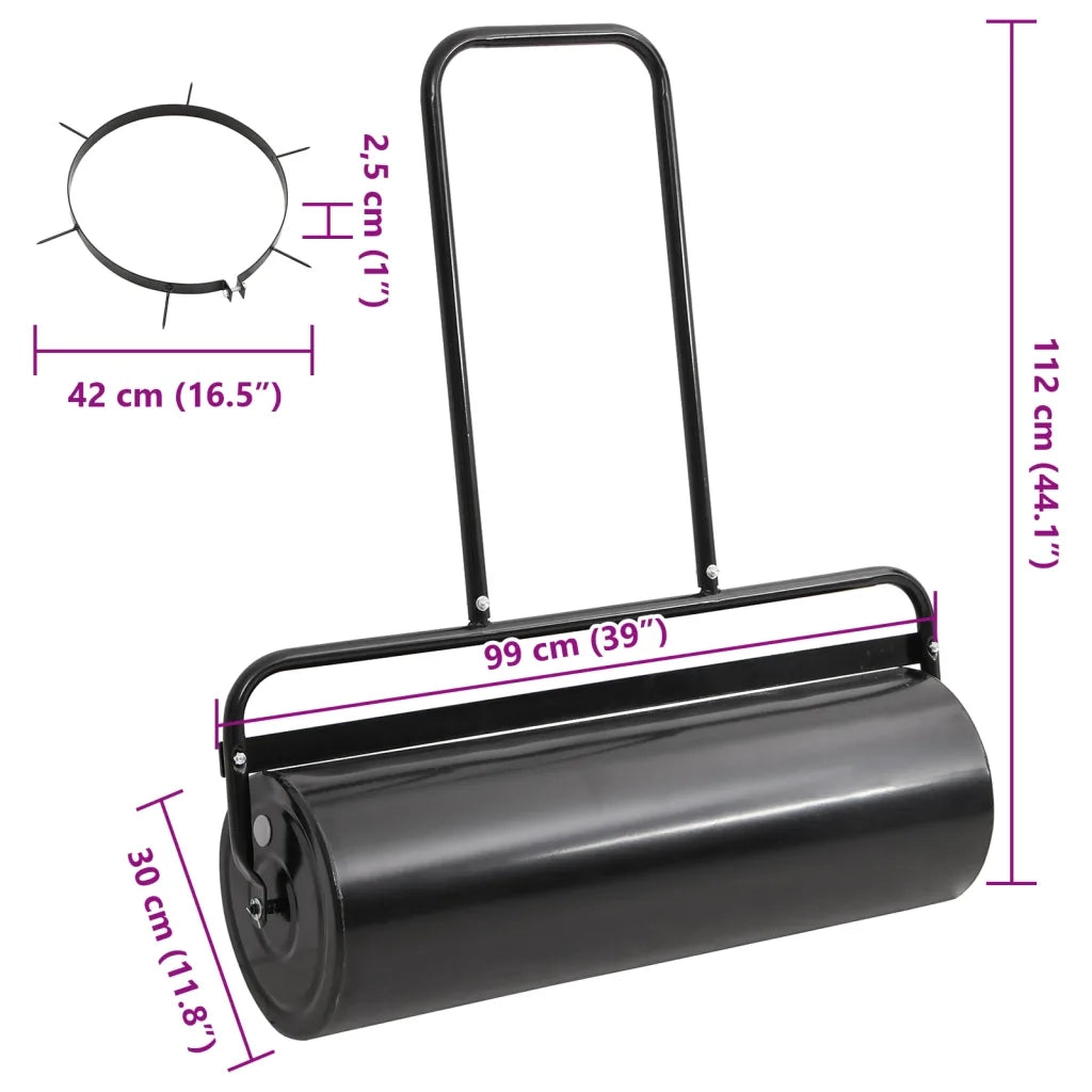 Rullo da Giardino trainabile con Aeratore a Morsetti 63 L Ferro e Acciaio 3308006