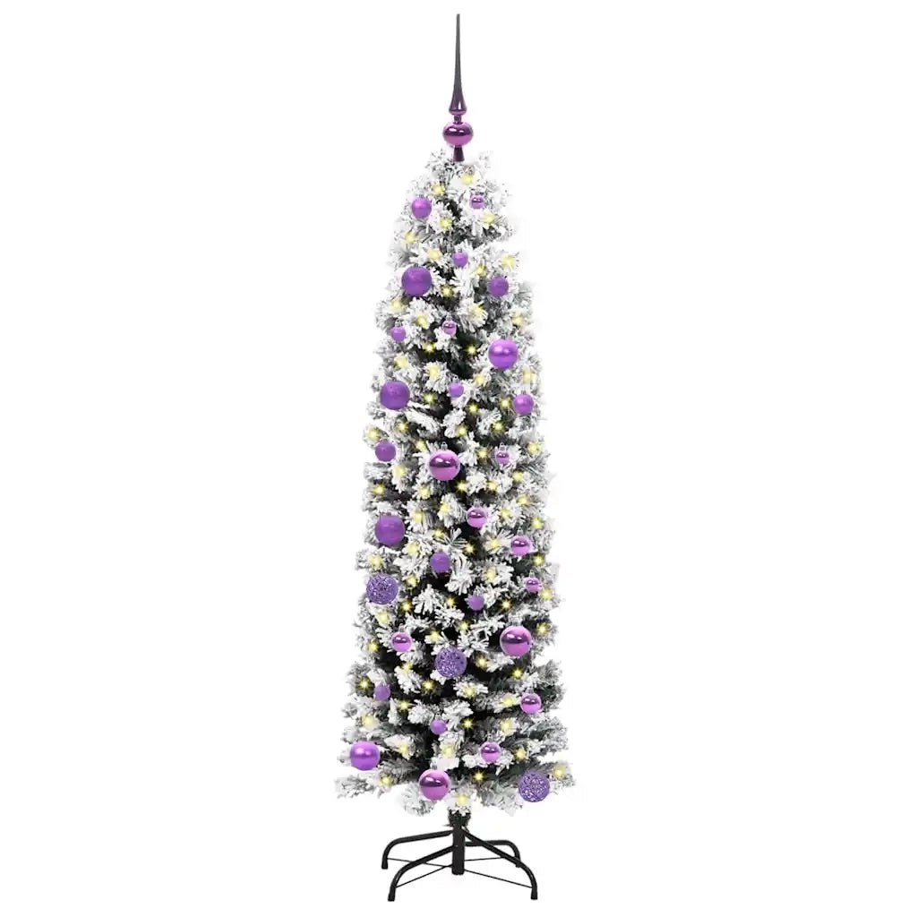 Albero di Natale Artificiale-Albero Natalizio con 150 LED Verde 150 cm 637370