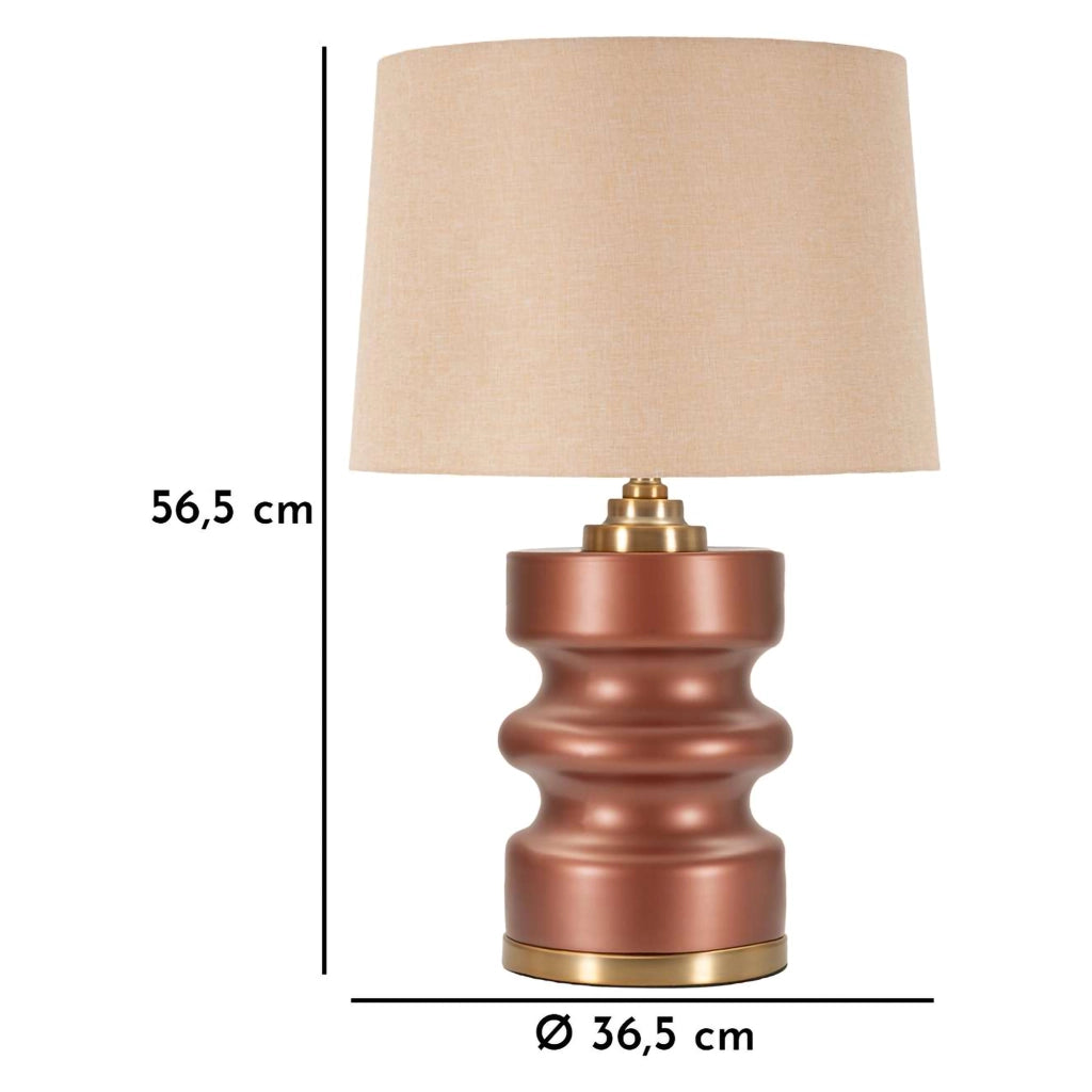 Toberm, Lampada da Tavolo Necessaria 1 Lampadina, Rosa