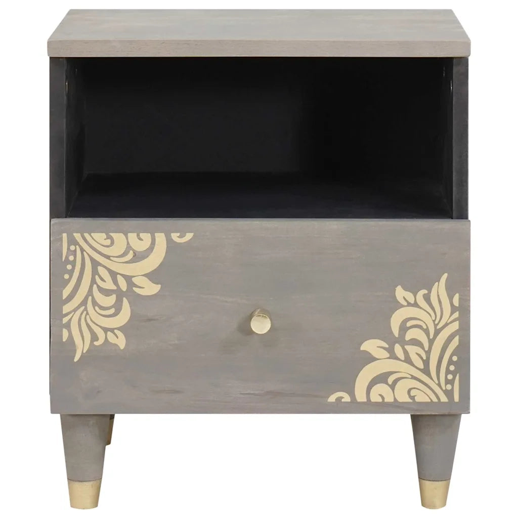 Armadio da Notte con cassetto 2 pcs Grigio 40 x 33 x 46 cm 4018779