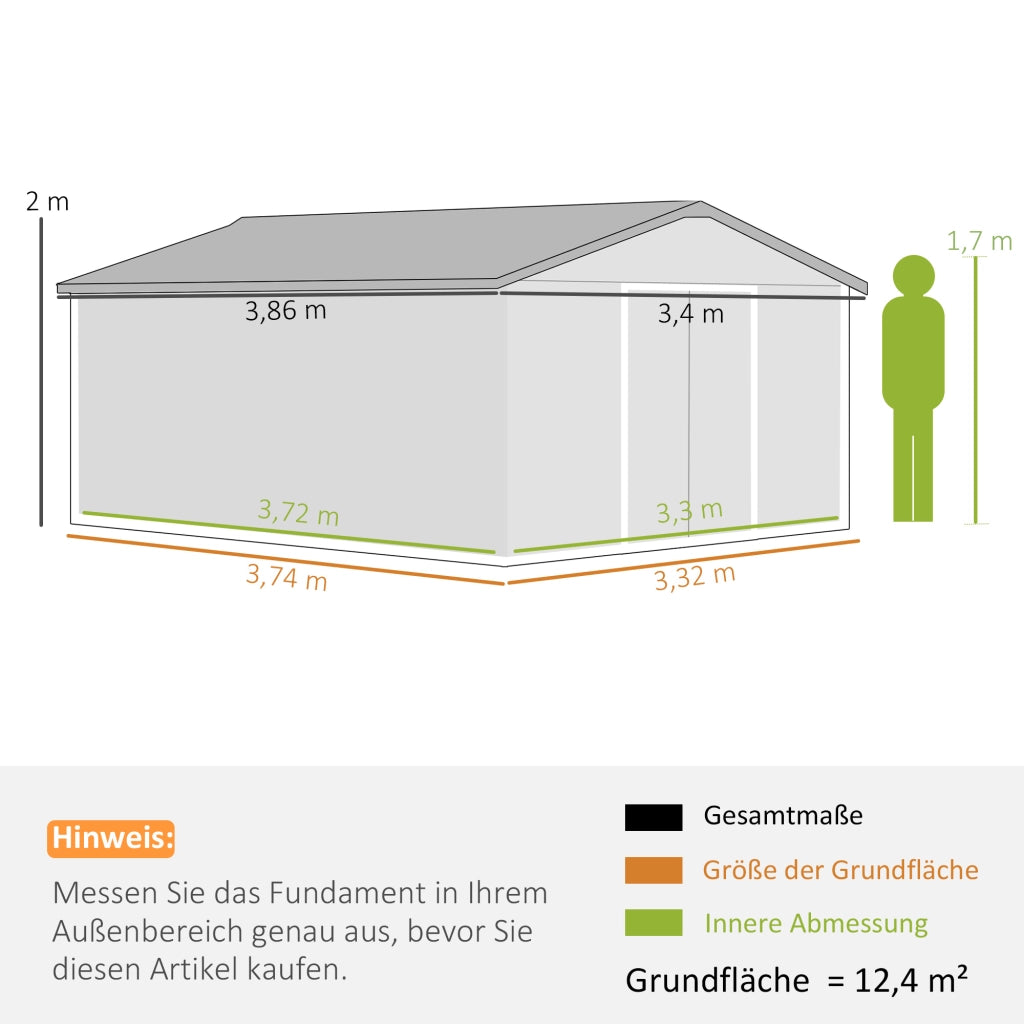 Casetta da Giardino ¨C Minimal ¨C Acciaio Antracite