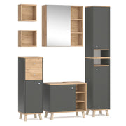 Vicco Set mobili bagno Antracite 5 parti