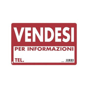 Cartello in plastica "vendesi" 30 x 20 cm
