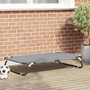 Letto per Cani Grigio chiaro 105 x 65 x 18 cm Acciaio 42008218