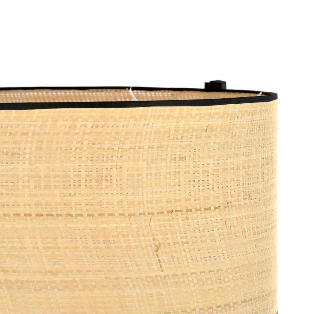 Lampada da terra Emibig Estrella rattan nero E27 157cm