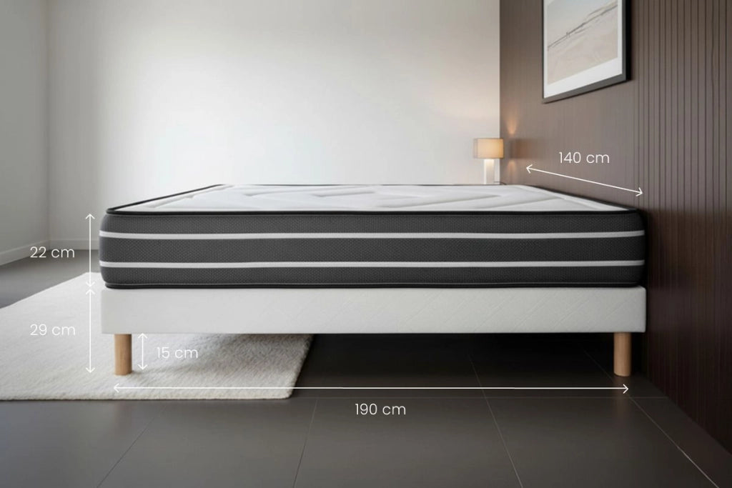 Set materasso e base 140x190 cm - Esclusivo