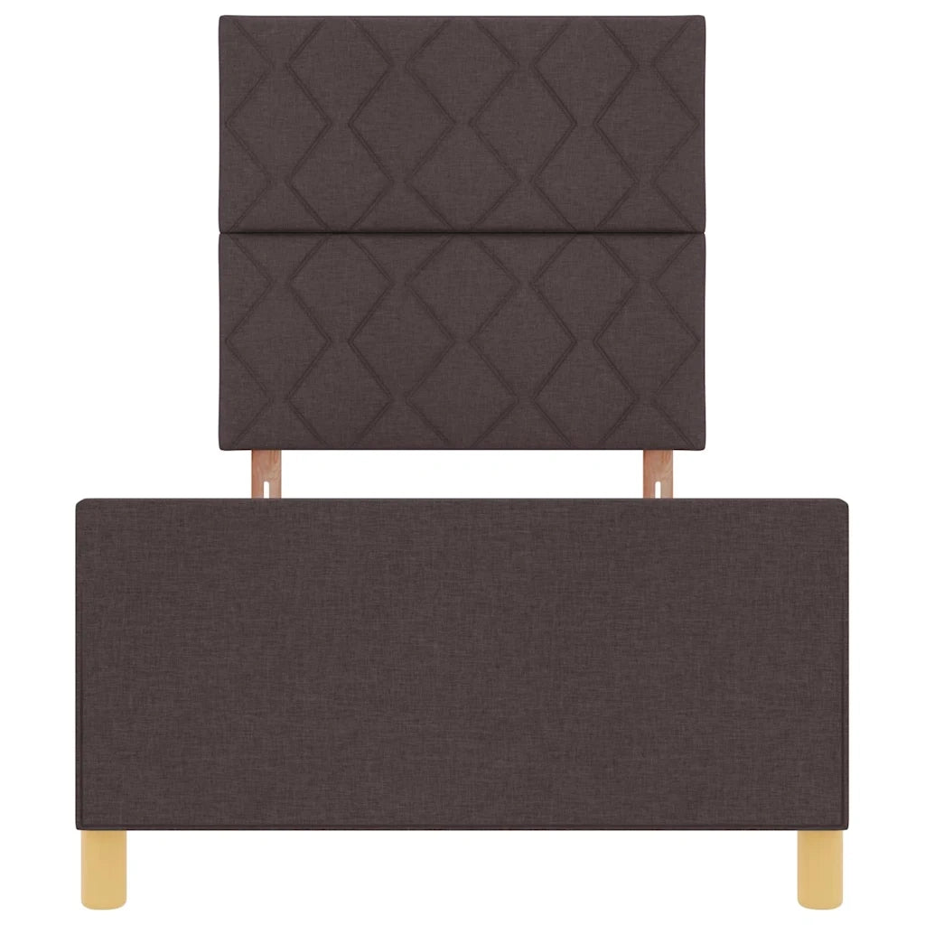 Struttura del letto Marrone scuro 100 x 200 cm Tessuto 3344784